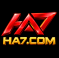 HA7 Game 3D Logo with Red and Gold Metallic Design on Black Background